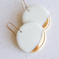 Handgemachte Runde Porzellan - Ohrringe - The Baltic Shop