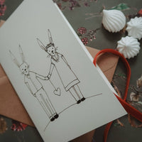 Hasenpaar/Klappkarte - The Baltic Shop