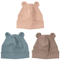 Haube aus Bio Baumwolle mit Teddy Ohren - The Baltic Shop