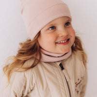 Haube aus Bio Baumwolle mit Teddy Ohren - The Baltic Shop