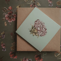 Hellviolette Blume - kleine flache Karte - The Baltic Shop