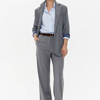 Hemd 'CAPRI' | gestreifte Baumwolle mit Mikroflocken - Detail - The Baltic Shop