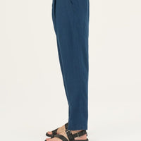 Herren Leinenhose in Navy – Lockere Hose aus 100 % Leinen - The Baltic Shop