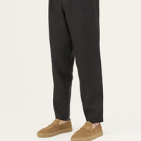 Herren Leinenhose in Schwarz – Lockere Hose aus 100 % Leinen - The Baltic Shop