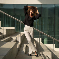 Hochdrapierte Leinenhose in 3 Farben - The Baltic Shop