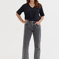 Jeans LA PARISIENNE in rauchgrau - The Baltic Shop