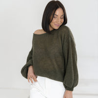 Pullover aus Kid Mohair & Seide
