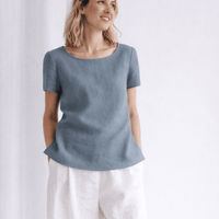 Klassischer Leinentop "Elin" - The Baltic Shop