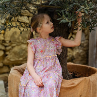 Kleid mit Blumenmuster für Mädchen in 2 Farben - The Baltic Shop