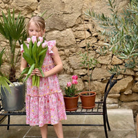 Kleid mit Blumenmuster für Mädchen in 2 Farben - The Baltic Shop