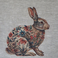 Küchentuch aus 100% Leinen mit Hasenmuster - The Baltic Shop