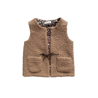 Kuschelige Weste mit Lederband in 2 Farben - The Baltic Shop