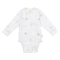 Langarm Wickelbody aus Bio Baumwolle in 4 Farben - The Baltic Shop