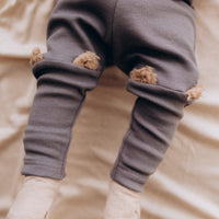 Teddy-Leggings aus Bio-Baumwolle