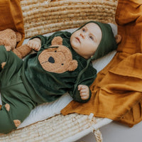 LEGGINGS MIT FROTTEE TEDDYOHREN IN 4 FARBEN - The Baltic Shop