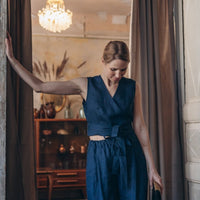 Leinenhose mit weiter Silhouette "Laima" - The Baltic Shop