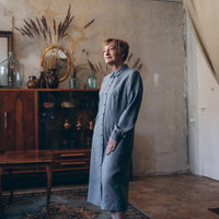 Leinenkleid mit lange Ärmel "Una" - The Baltic Shop