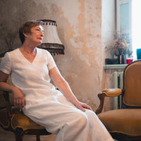 Leinentop mit V - Ausschnitt "Sabine" - The Baltic Shop