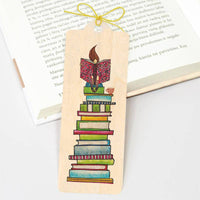 Lesezeichen aus Holz - Bücherwurm - The Baltic Shop