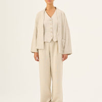 Luftige Damenhose aus 100 % Leinen - The Baltic Shop