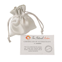 Mehrfarbige Bernstein - Ohrringe mit 925 Sterling Silber - The Baltic Shop