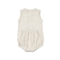 Musselin Romper aus bio baumwolle in ecru - The Baltic Shop