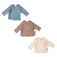 Musselin Wrap Jacke aus Bio Baumwolle in 3 Farben - The Baltic Shop