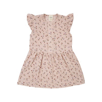 Musselinkleid in rosa aus 100 % GOTS - zertifizierter Bio - Baumwolle - The Baltic Shop