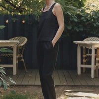Octave Hose aus Leinen in Schwarz - The Baltic Shop