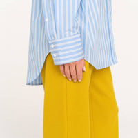 Oversize Hemd aus Baumwolle in Blau - 'PORTO' - The Baltic Shop