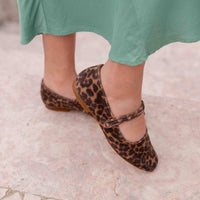 Pass Ballerinas mit Muster aus Samt - The Baltic Shop