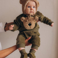 Pullover mit Bär aus Bio Baumwolle in 3 Farben - The Baltic Shop