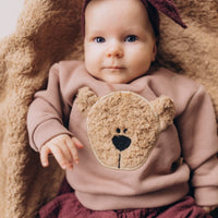 Pullover mit Bär aus Bio Baumwolle in 3 Farben - The Baltic Shop