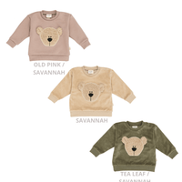 Pullover mit Bär aus Bio Baumwolle in 3 Farben - The Baltic Shop