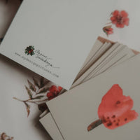 Rote Tulpe, Kleine Flache Karte - The Baltic Shop