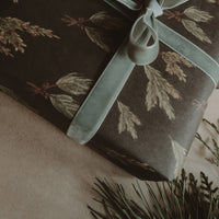 Set aus 3 Stück Kraftpapier mit grünen Zweigen - The Baltic Shop