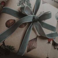 Set aus 3 Stück Weihnachtsdekorationen, Kraft - Geschenkpapier - The Baltic Shop