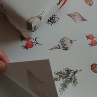 Set aus 3 Stück weißem Geschenkpapier - Weihnachtsdekorationen - The Baltic Shop