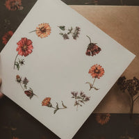 Sommerblumen / Klappkarte - The Baltic Shop