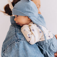 Sonnenhut aus Bio Musselin mit Teddy Ohren - The Baltic Shop