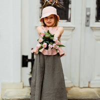 Sonnenhut aus Musselin in zartrosa - The Baltic Shop