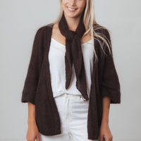 Strickweste in Wabenmuster aus Mohair und Seide - The Baltic Shop