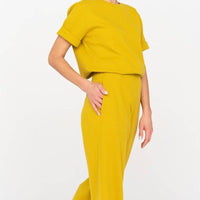 T-Shirt aus hochwertiger Baumwolle in Gelb - The Baltic Shop