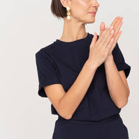 T-Shirt NAIROBI - Premium Baumwoll - T-Shirt in Marineblau - The Baltic Shop