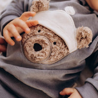 Teddy-Pullover aus Bio-Baumwollvelours - The Baltic Shop