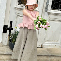 Top mit Rüschen aus Leinen in 2 Farben - The Baltic Shop