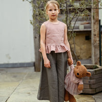 Top mit Rüschen aus Leinen in 2 Farben - The Baltic Shop