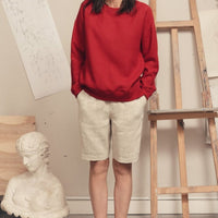 Unisex Shorts aus Leinen in Melange - The Baltic Shop