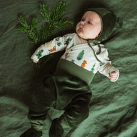 VELOURS - MÜTZE MIT TEDDYOHREN IN GRÜN - The Baltic Shop