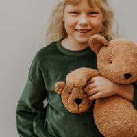 VELOURS - OVERSIZED - PULLOVER AUS BIO BAUMWOLLE MIT TEDDY - The Baltic Shop